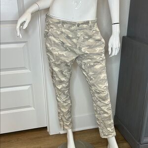 MAC Rich Jeans Cargo Camo Ankle Zip Pants size 6